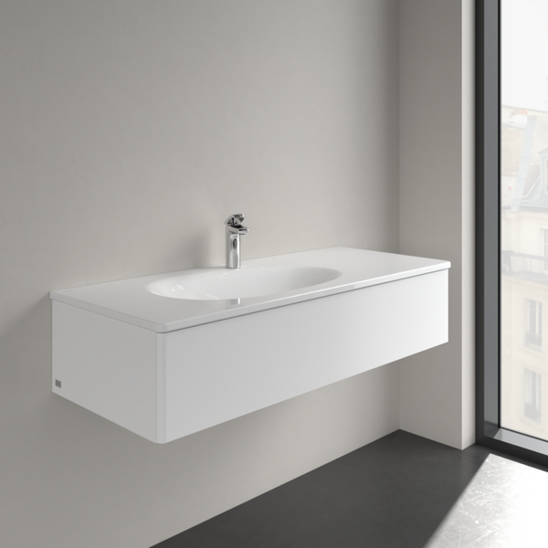 Умивальник накладний VILLEROY & BOCH ANTAO 4A77L2R1, 120x50см, без переливу, з отвором під змішувач, Ceramic Plus, білий глянсовий 800005735 фото