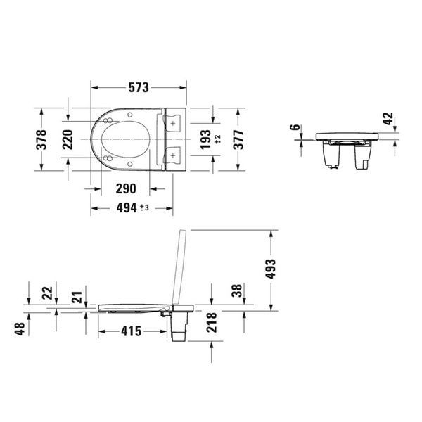 Кришка-біде для унітазу DURAVIT SENSOWASH STARCK F 612000012000320 800006176 фото