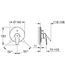 Смеситель скрытого монтажа 2 функции GROHE EUROSMART NEW, черный матовый 99287 фото 2