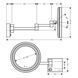 Косметичне дзеркало 41790670 HANSGROHE ADDSTORIS 41790670, чорний 81495 фото 2