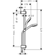 Гарнітур душовий HANSGROHE MYSELECT 26710400, хром з білим 51824 фото 2