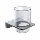 Склянка для ванної кімнати VOLLE SOLO 2510.220106, графіт 82881 фото 1