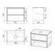Тумба с умывальником IMPRESE NETKA f3211Dr, дуб 74042 фото 3