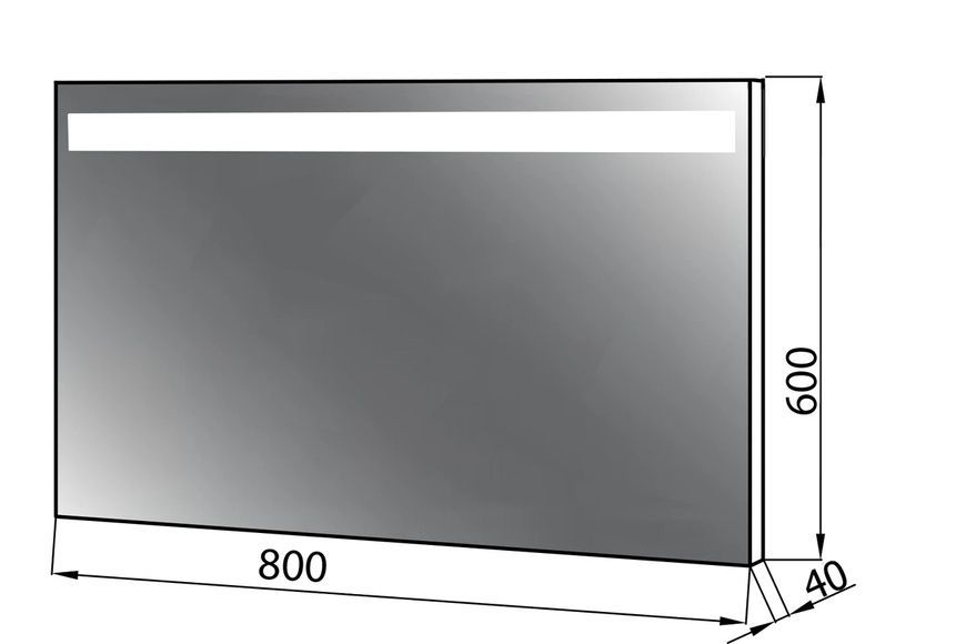 Дзеркало для ванної NORWAY, Z800X800 LED, хром 80000001869 фото